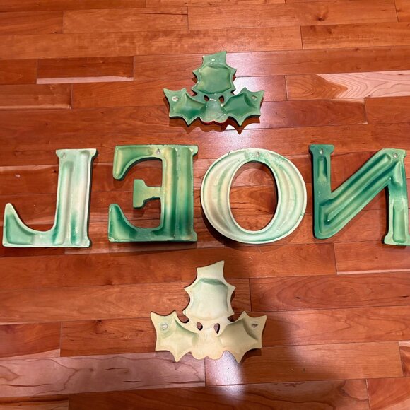 Christmas Holiday Themed 10" Decorative Letters Set "NOEL" - Picture 7 of 9